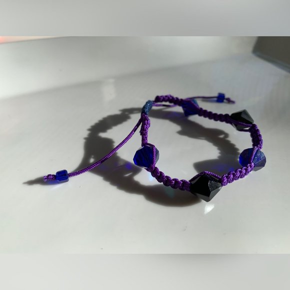 Swarovski Crystal Beaded Crochet Handmade Bracelet - Picture 2 of 5